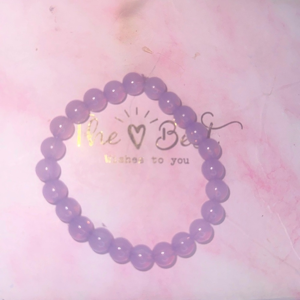 Natural crystal Purple Chaleedony bracelet